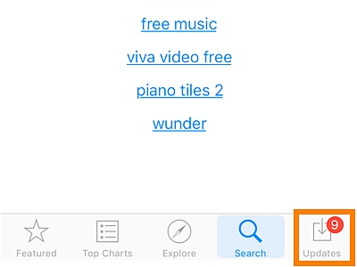 mettre à jour les applications de l'iPhone