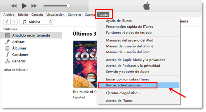 actualizar iTunes