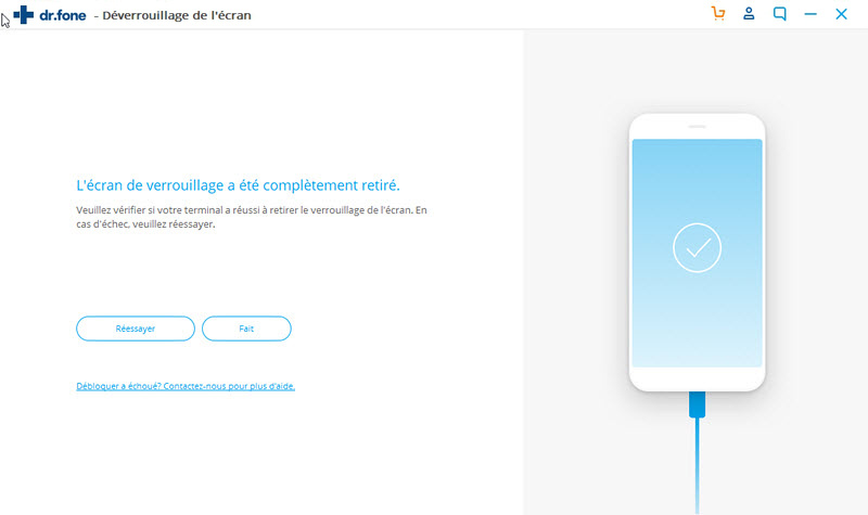 déverrouillage de l'iphone désactivé sans itunes avec succès