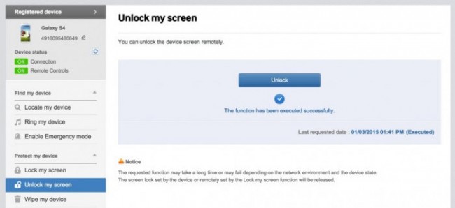 desbloquee android usando cuenta samsung