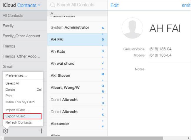 transfiere contactos de iphone a android
