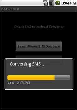 transfiere mensajes sms de iphone a android