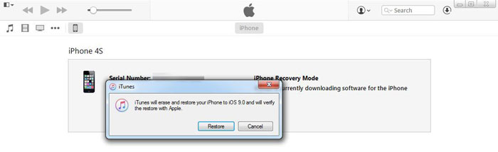 réinitialiser iphone sans itunes sans code