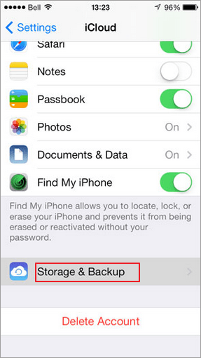 Transferencia de datos del iPhone viejo al nuevo iPhone con iCloud